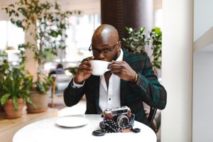 men with coffee